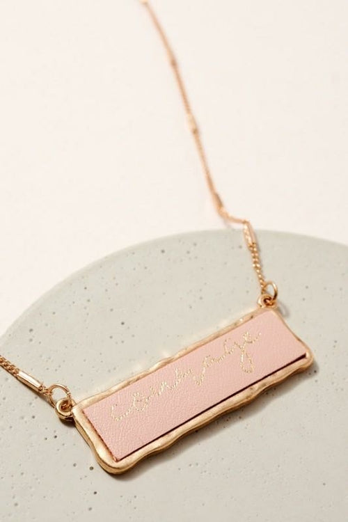 Courage Inspirational Charm Necklace