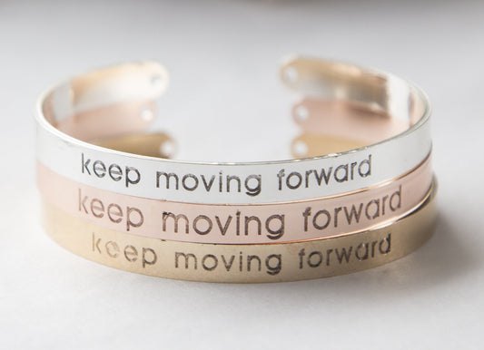 Keep Moving Forward Bracelet, Inspirational