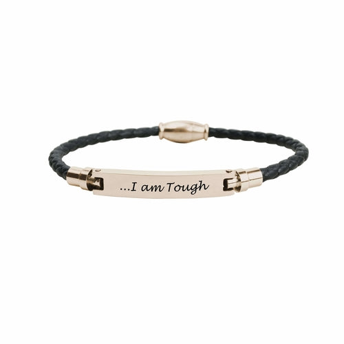 Genuine Magnetic Leather Inspirational Bracelet