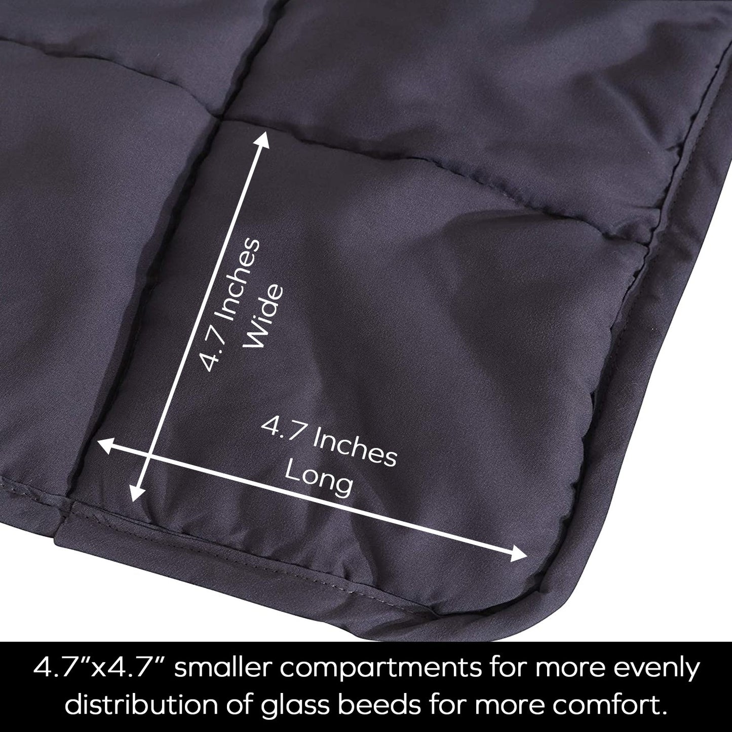 Weighted blanket 15 pound Grey inner/ Grey outer