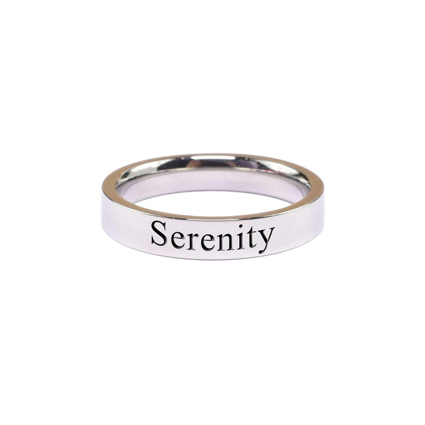 Serenity Comfort Fit Inspirational Band