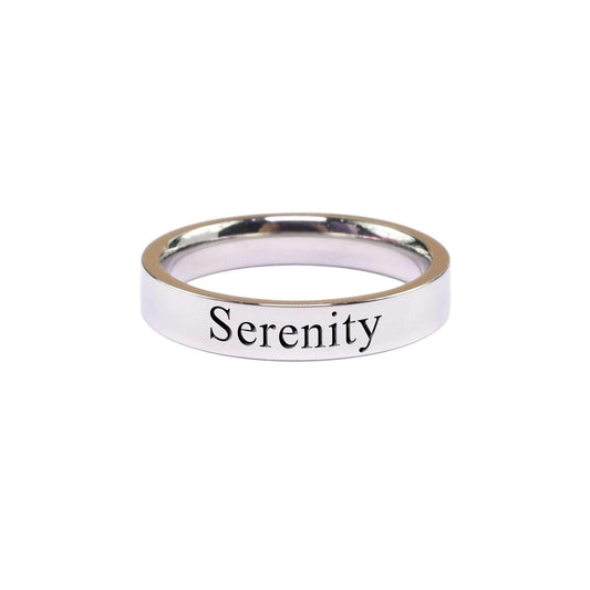 Serenity Comfort Fit Inspirational Band