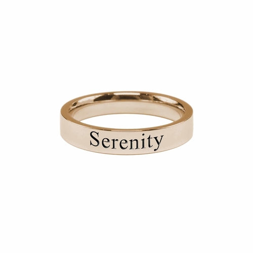 Serenity Comfort Fit Inspirational Band