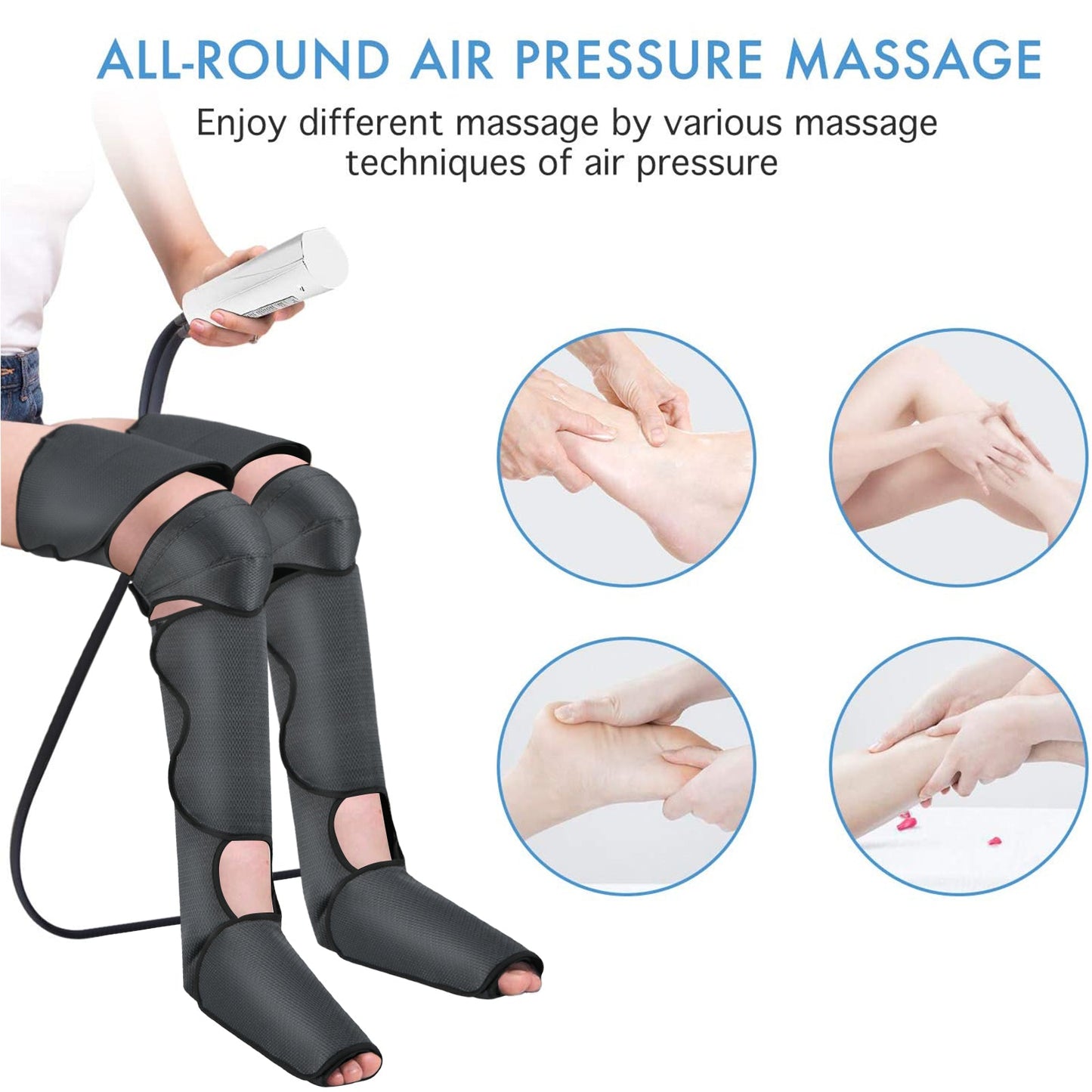 Leg Massager Air Compression Circulation Massage Muscle Pain Relief
